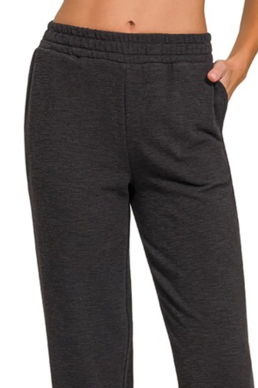 Cotton Slub Jogger Pants – Textured, Relaxed Fit & Tapered Ankles